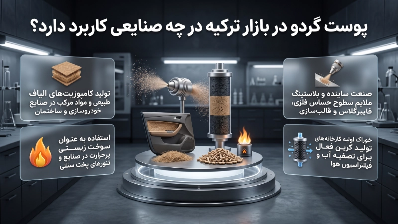 پوست گردو در بازار ترکیه در چه صنایعی کاربرد دارد